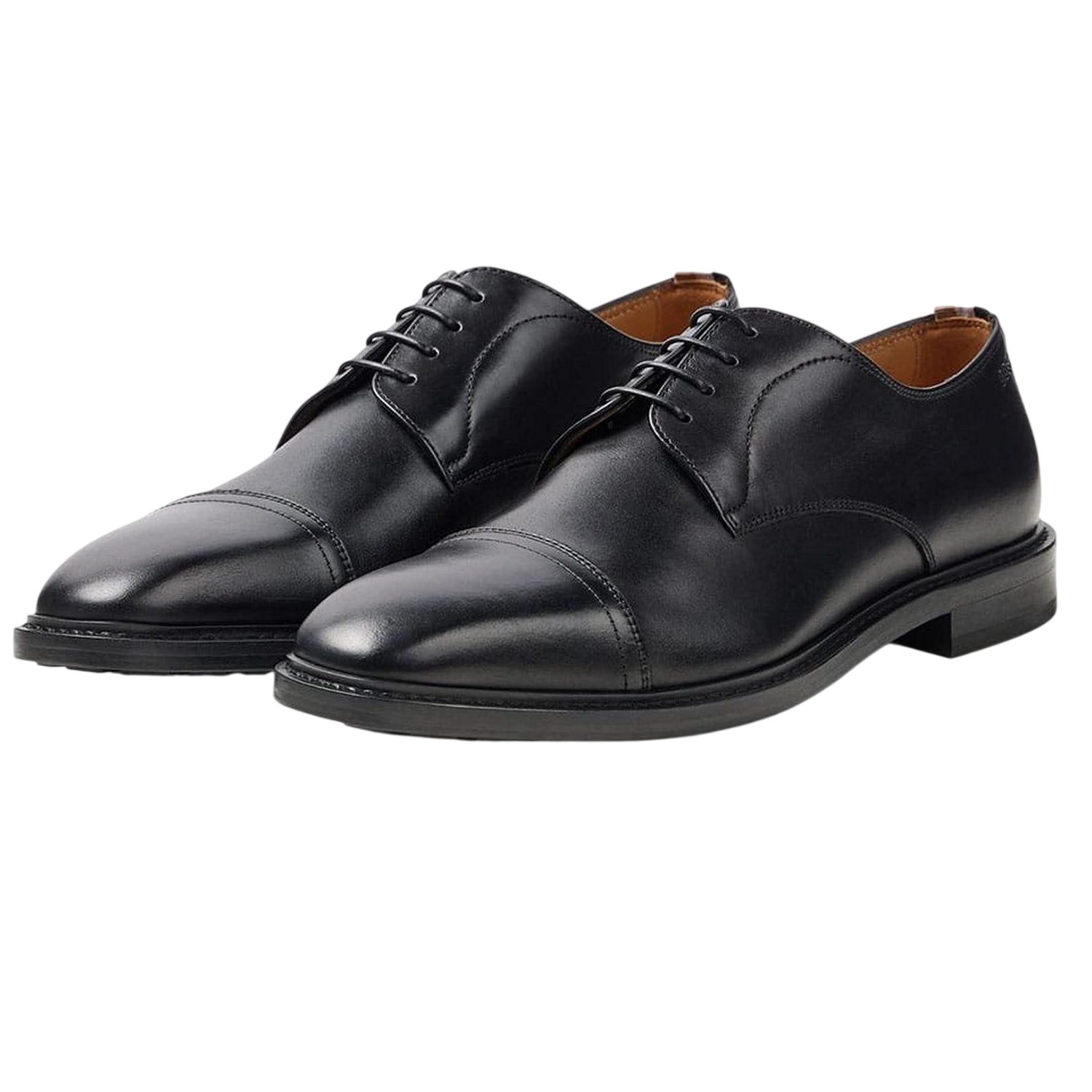 Black - Lifestyle - Boss Mens Leather Derby Shoes