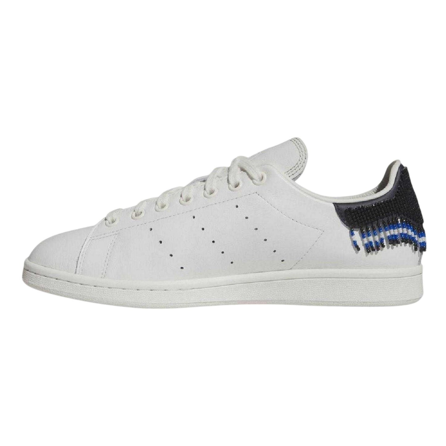 White - Back - Adidas Mens Stan Smith Beaded Leather Embellished Flat Trainers