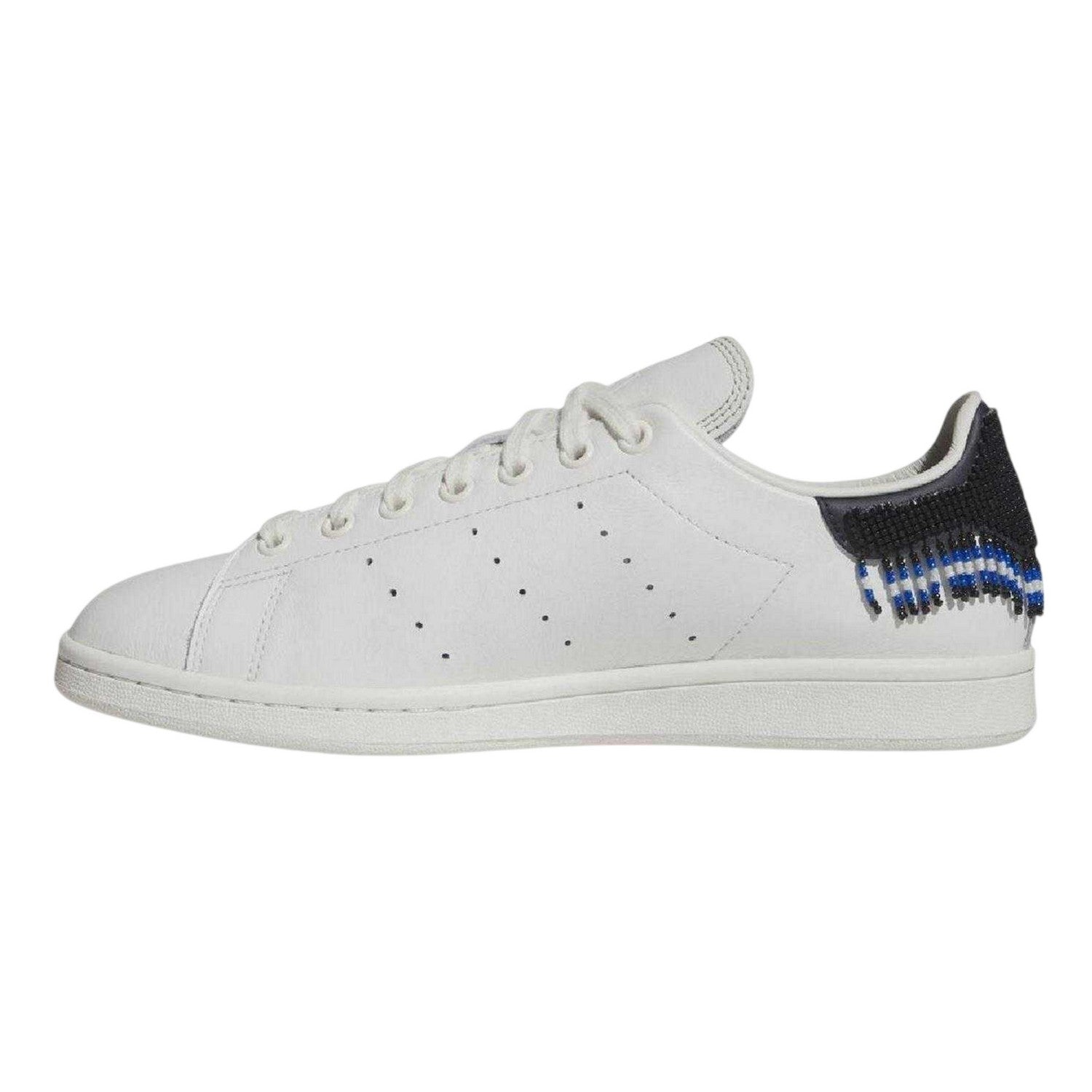 White - Back - Adidas Mens Stan Smith Beaded Leather Embellished Flat Trainers