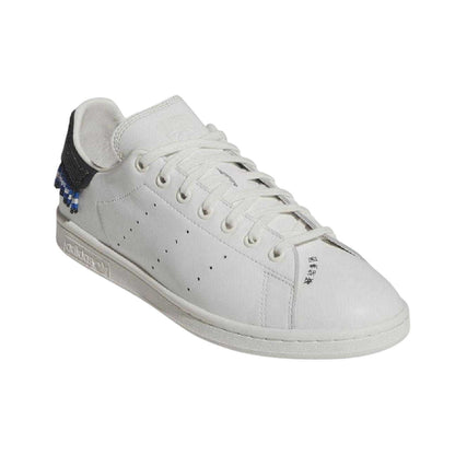 White - Pack Shot - Adidas Mens Stan Smith Beaded Leather Embellished Flat Trainers