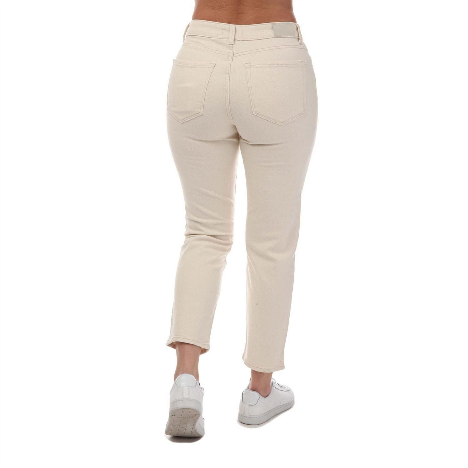 Off White - Back - Levis Womens-Ladies Stretch High Waist Jeans