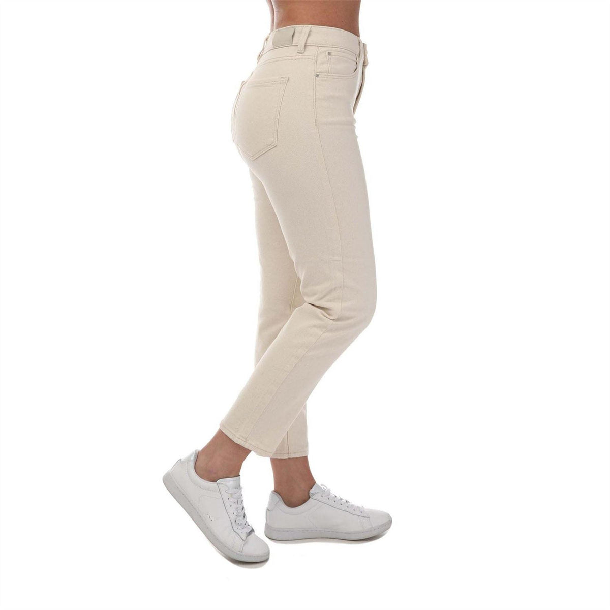 Off White - Side - Levis Womens-Ladies Stretch High Waist Jeans