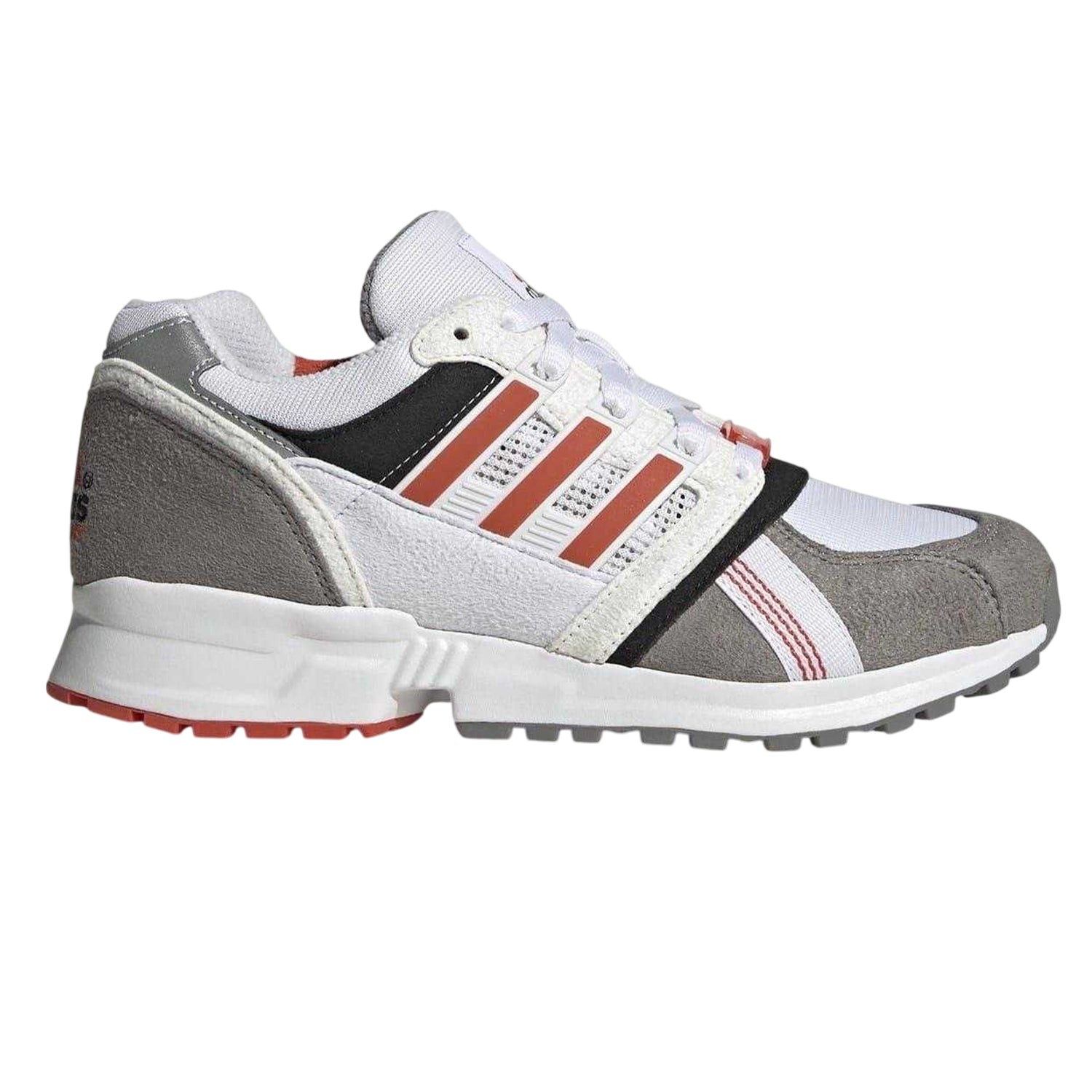 White-Pure Red - Front - Adidas Childrens-Kids Equipment CSG 91 Nubuck Trainers