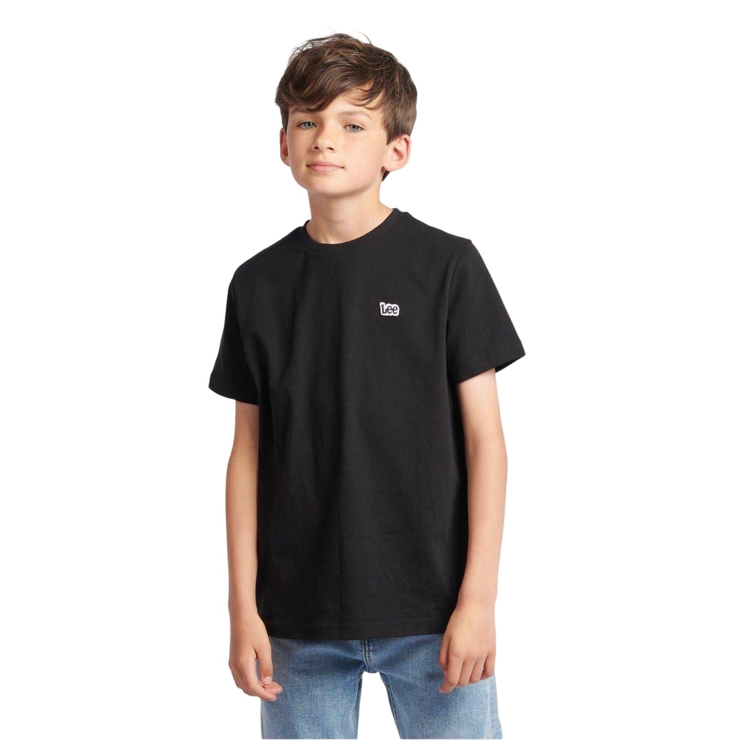 Black - Side - Lee Boys Crew Neck T-Shirt