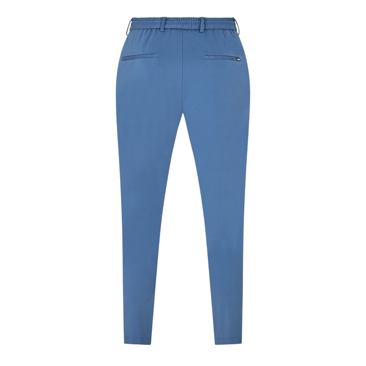 Blue - Back - Boss Mens Genius Elasticated Waist Slim Chinos