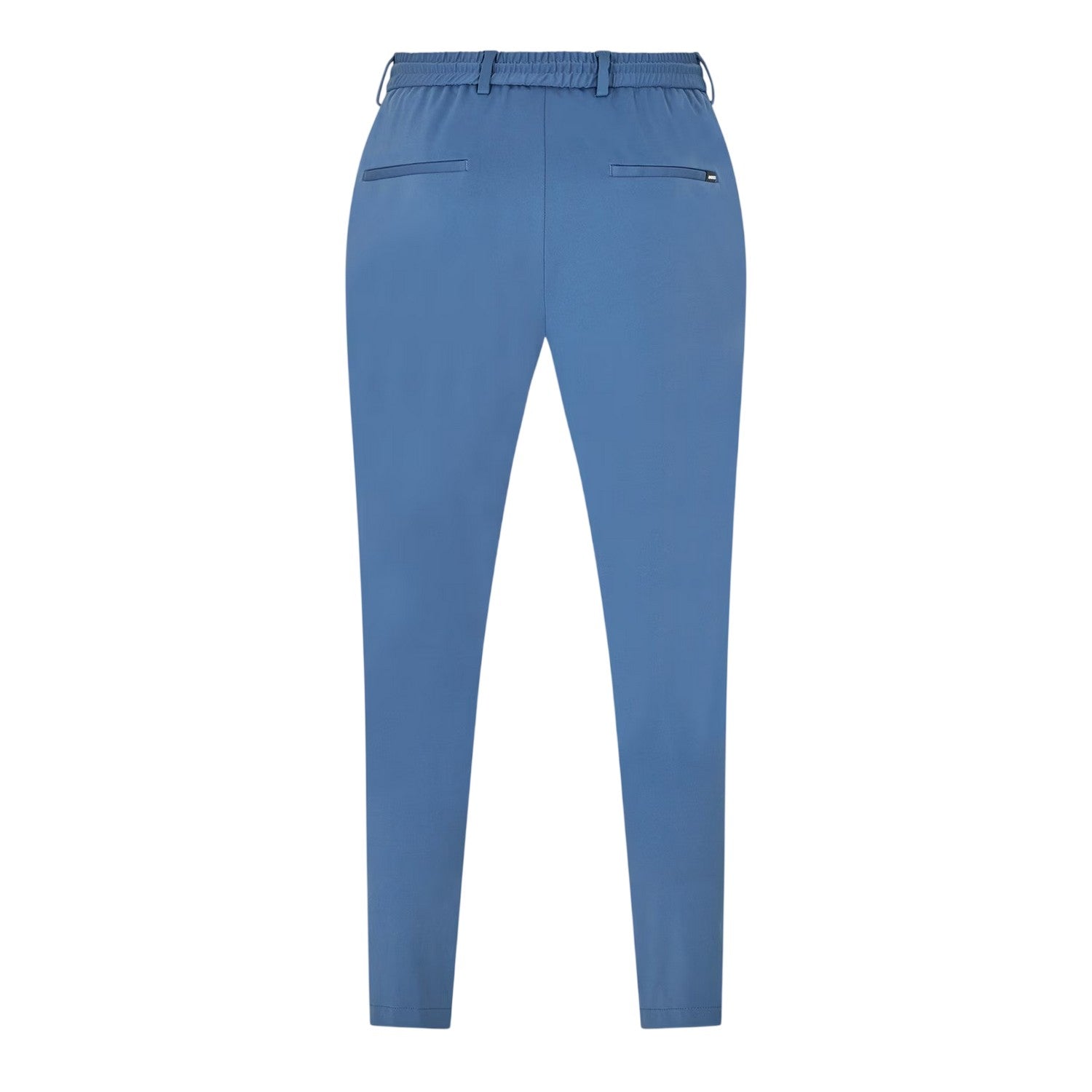 Blue - Back - Boss Mens Genius Elasticated Waist Slim Chinos