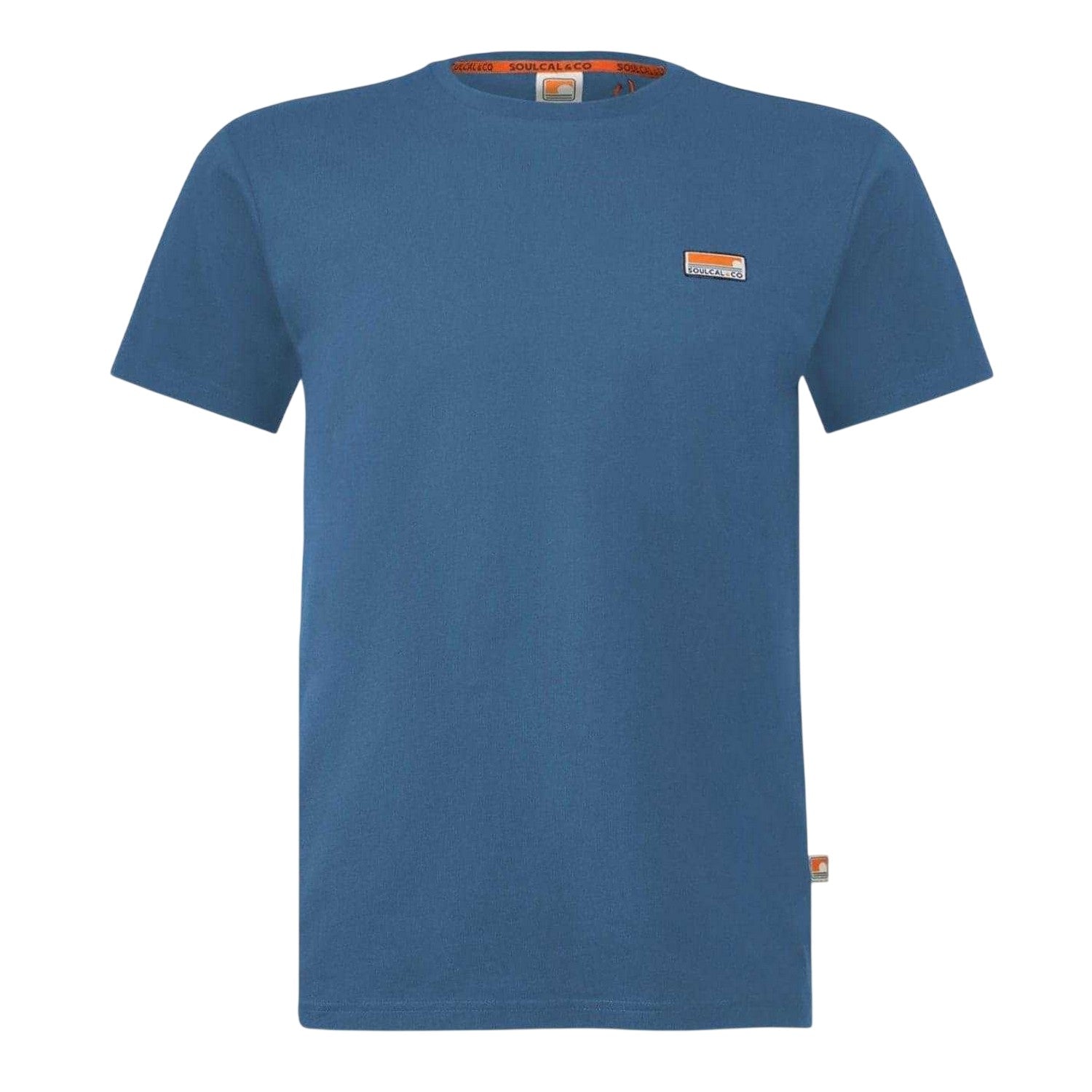 Coronet Blue - Front - SoulCal Mens Cotton Crew Neck T-Shirt