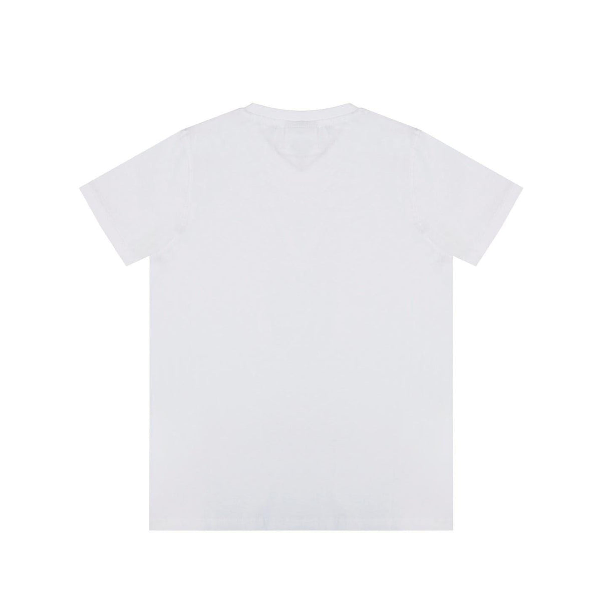 White - Back - Slazenger Boys Logo Cotton V Neck T-Shirt