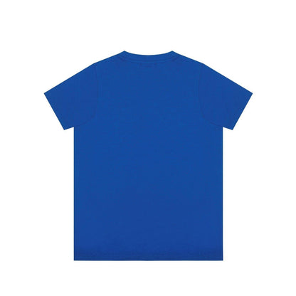 Royal Blue - Back - Slazenger Boys Logo Cotton V Neck T-Shirt