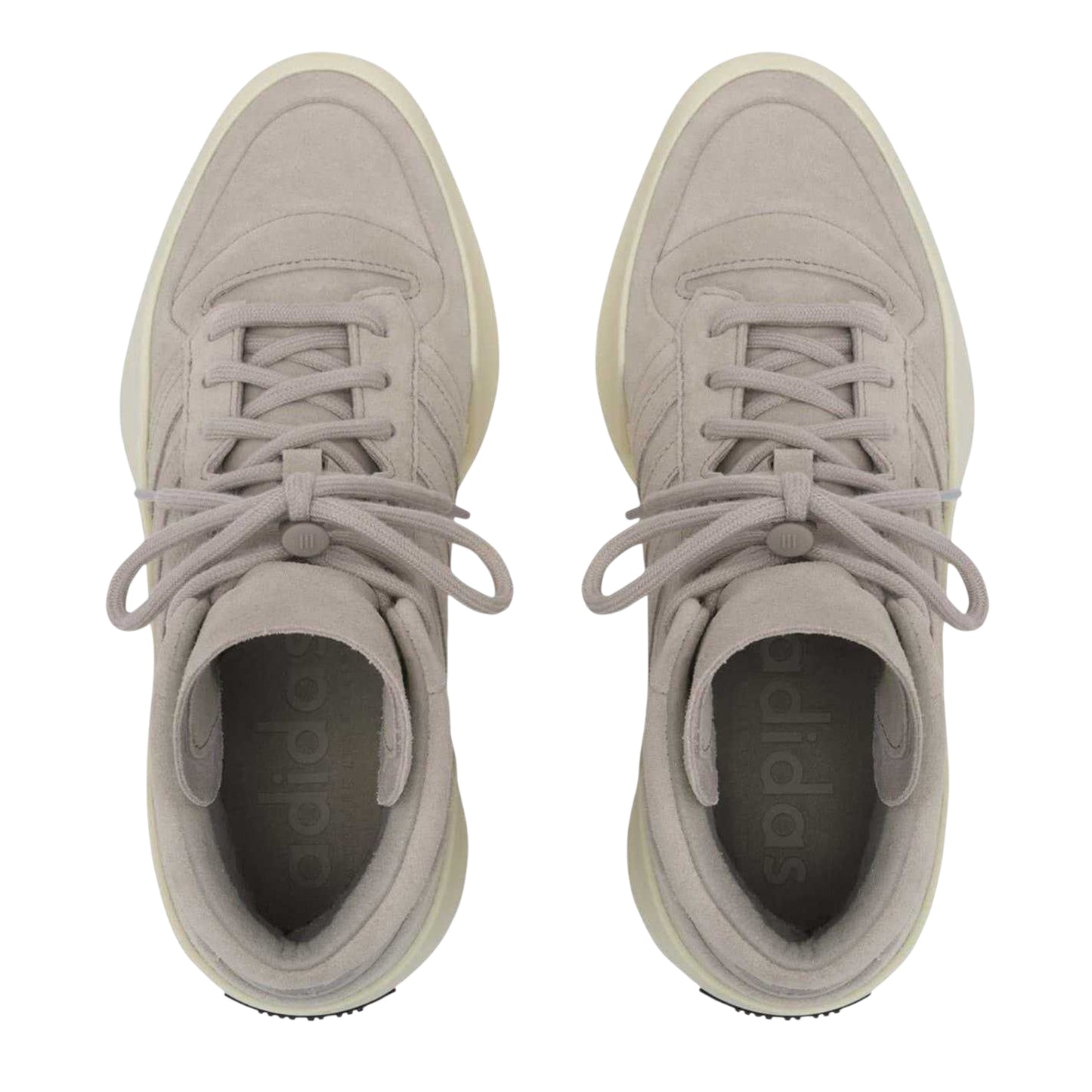 Sesame - Lifestyle - Adidas Unisex Adult Fear Of God Suede Platform High Top Trainers