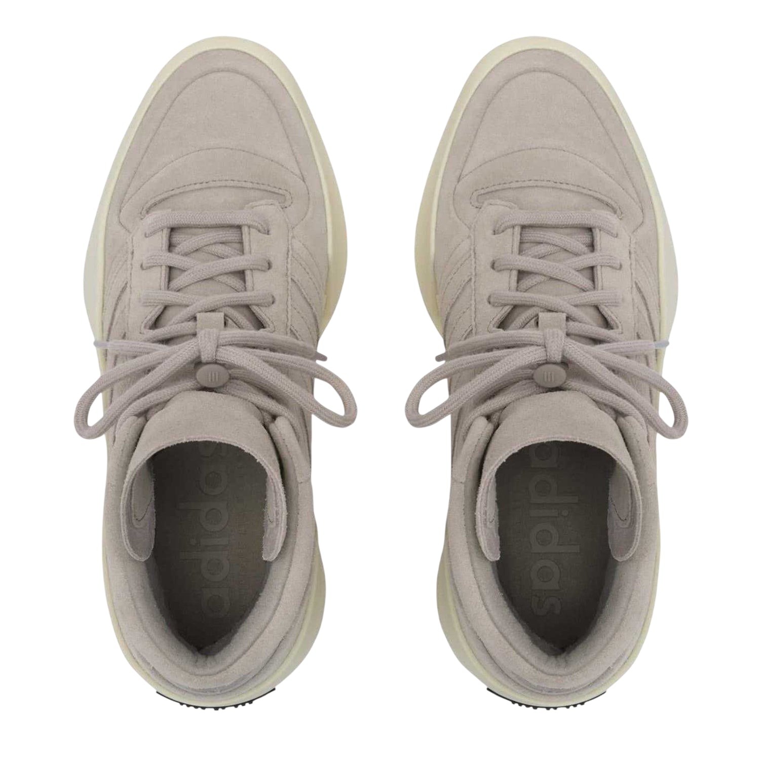 Sesame - Lifestyle - Adidas Unisex Adult Fear Of God Suede Platform High Top Trainers