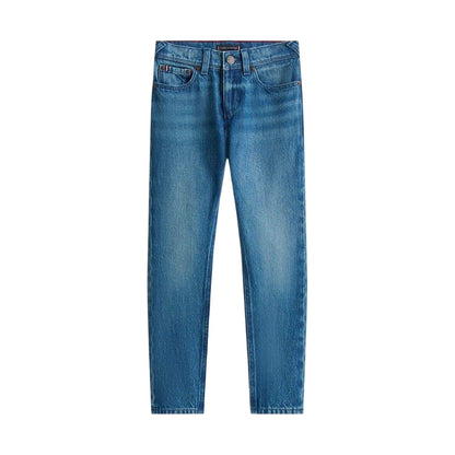 Mid Blue - Front - Tommy Hilfiger Boys Scanton 5 Pockets Jeans