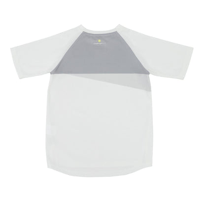 White - Back - Slazenger Childrens-Kids Court Colour Block Logo T-Shirt
