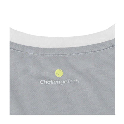White - Side - Slazenger Childrens-Kids Court Colour Block Logo T-Shirt