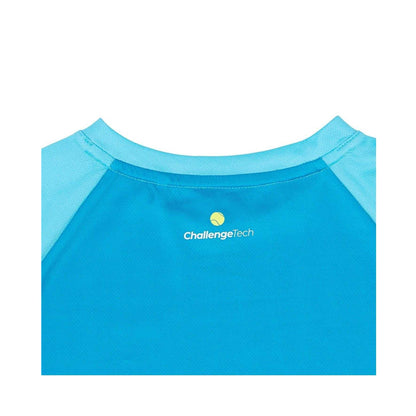 Aquarius - Side - Slazenger Childrens-Kids Court Colour Block Logo T-Shirt