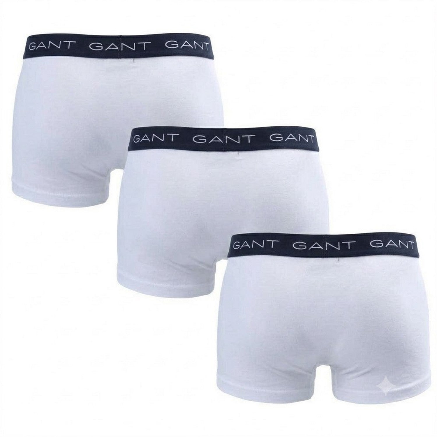 White - Back - Gant Mens Underwear (Pack of 3)