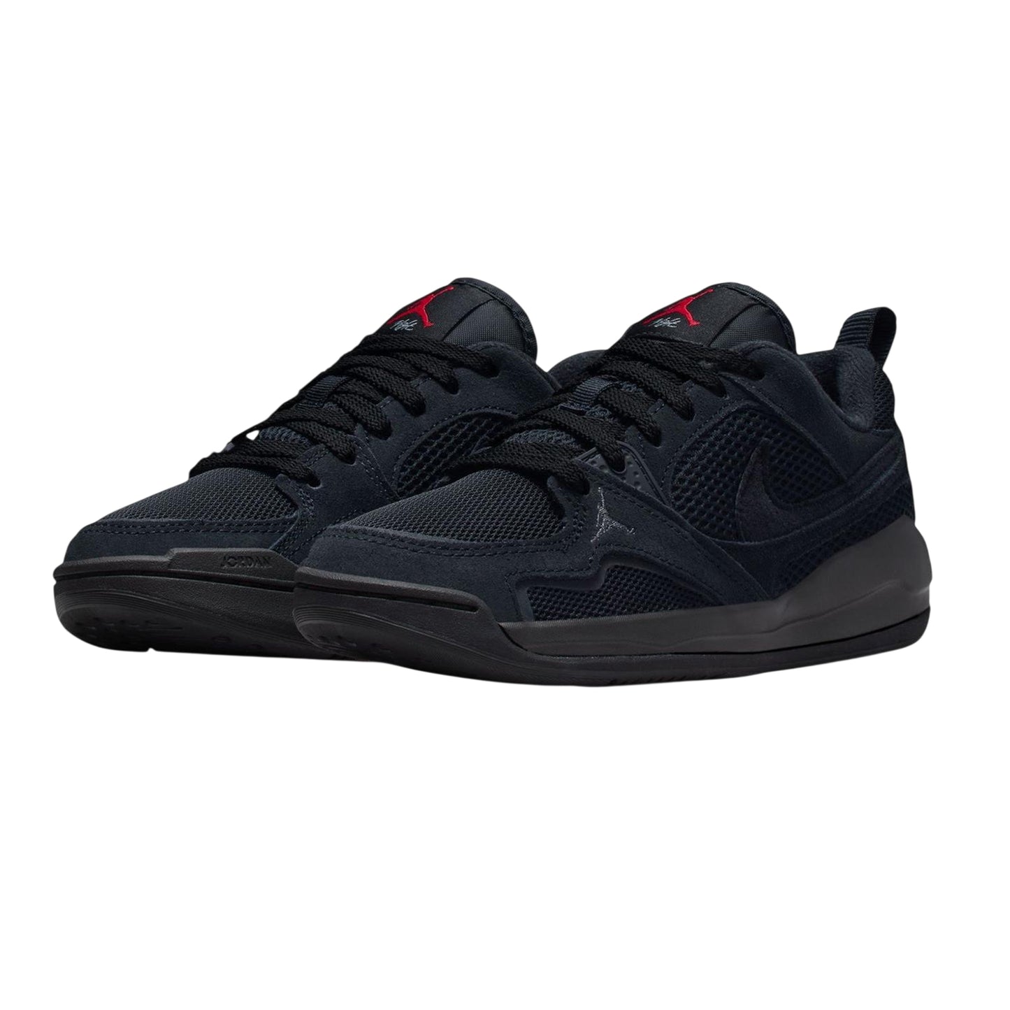 Black-Red - Close up - Nike Childrens-Kids Jordan Cmft Era Trainers