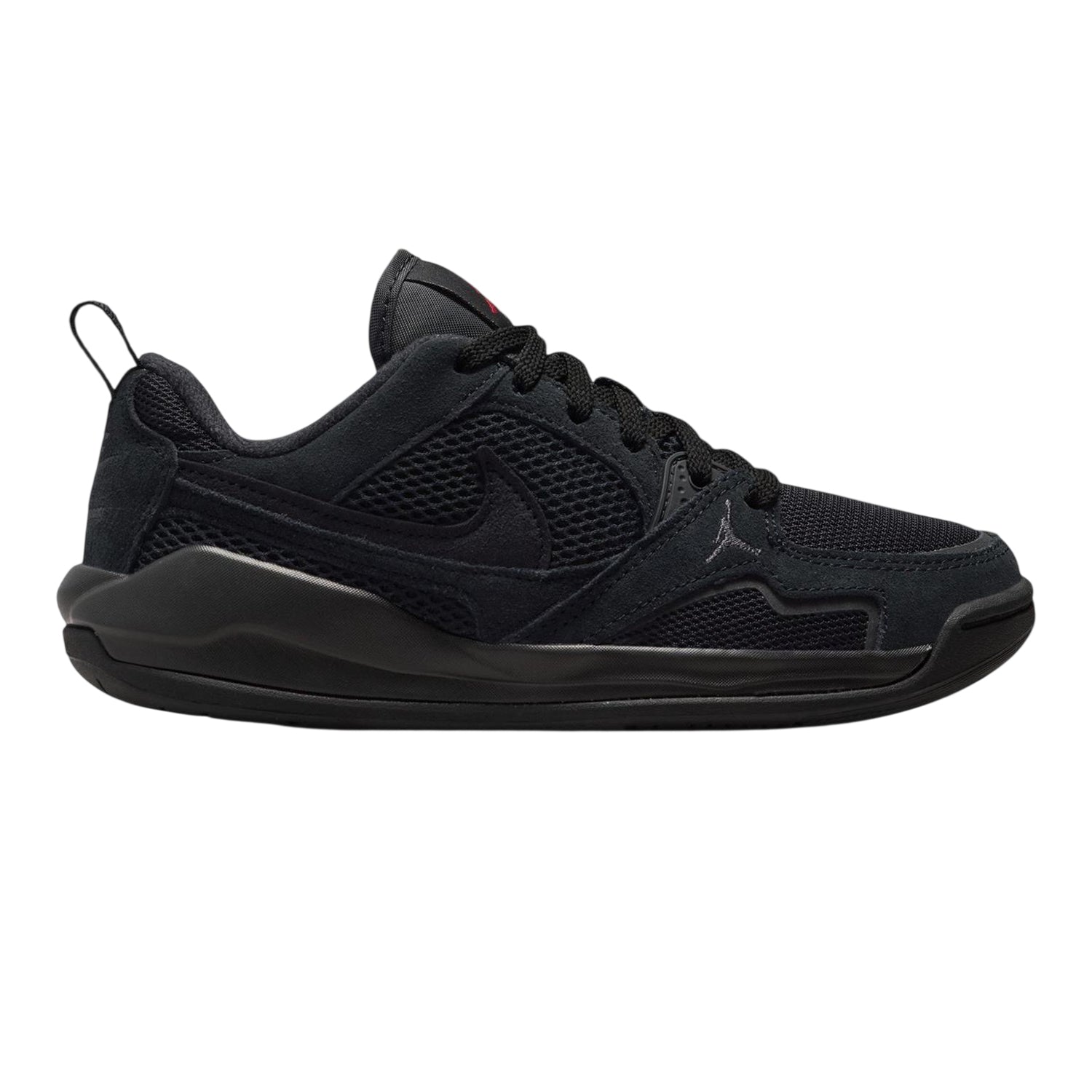 Black-Red - Front - Nike Childrens-Kids Jordan Cmft Era Trainers