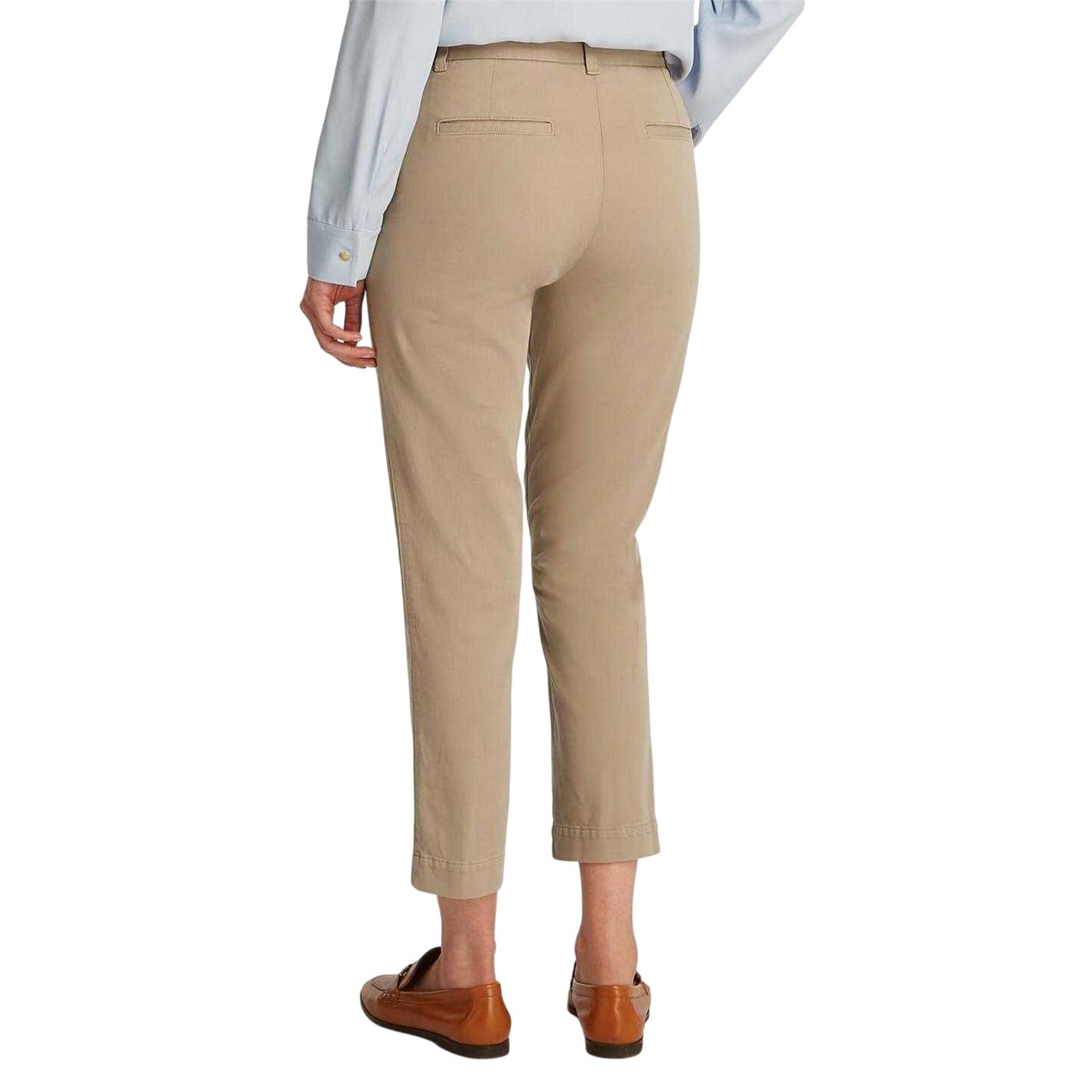 Beige - Back - Tommy Hilfiger Womens-Ladies Gmd Stretch Slim Chinos