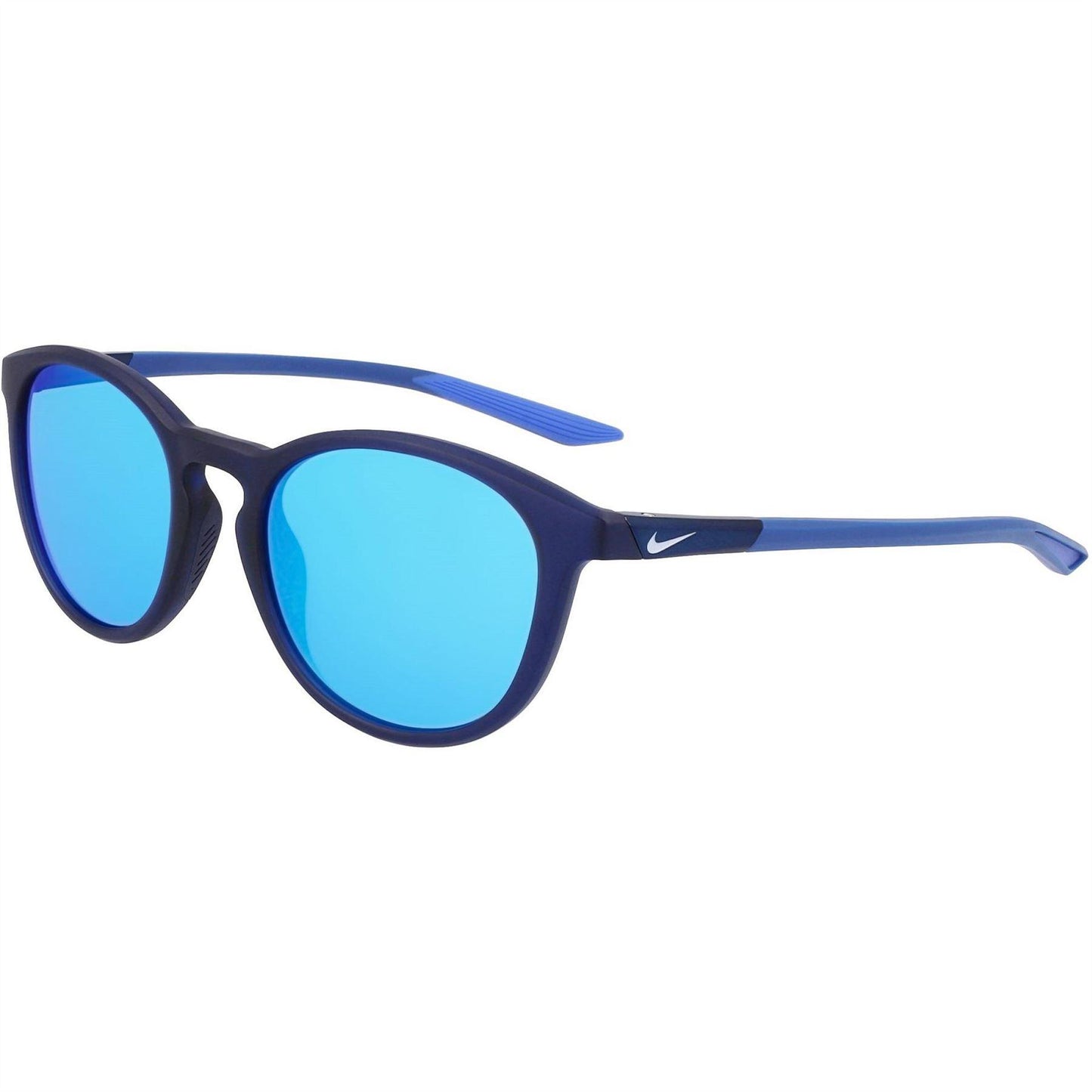 Navy-Blue - Side - Nike Mens Evolution Logo Round Sunglasses