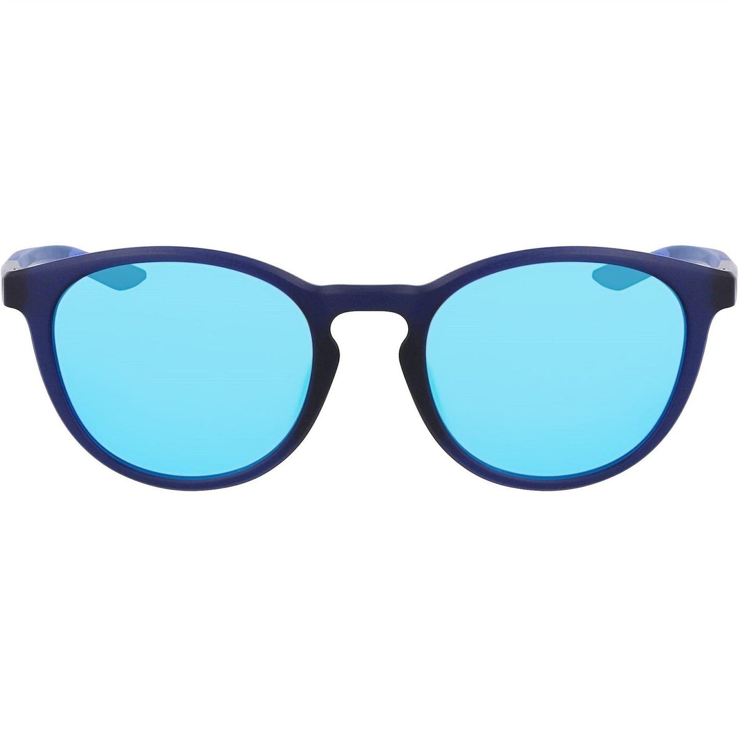 Navy-Blue - Front - Nike Mens Evolution Logo Round Sunglasses
