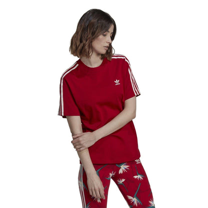 Red - Lifestyle - Adidas Womens-Ladies Thebe Magugu Single Jersey T-Shirt