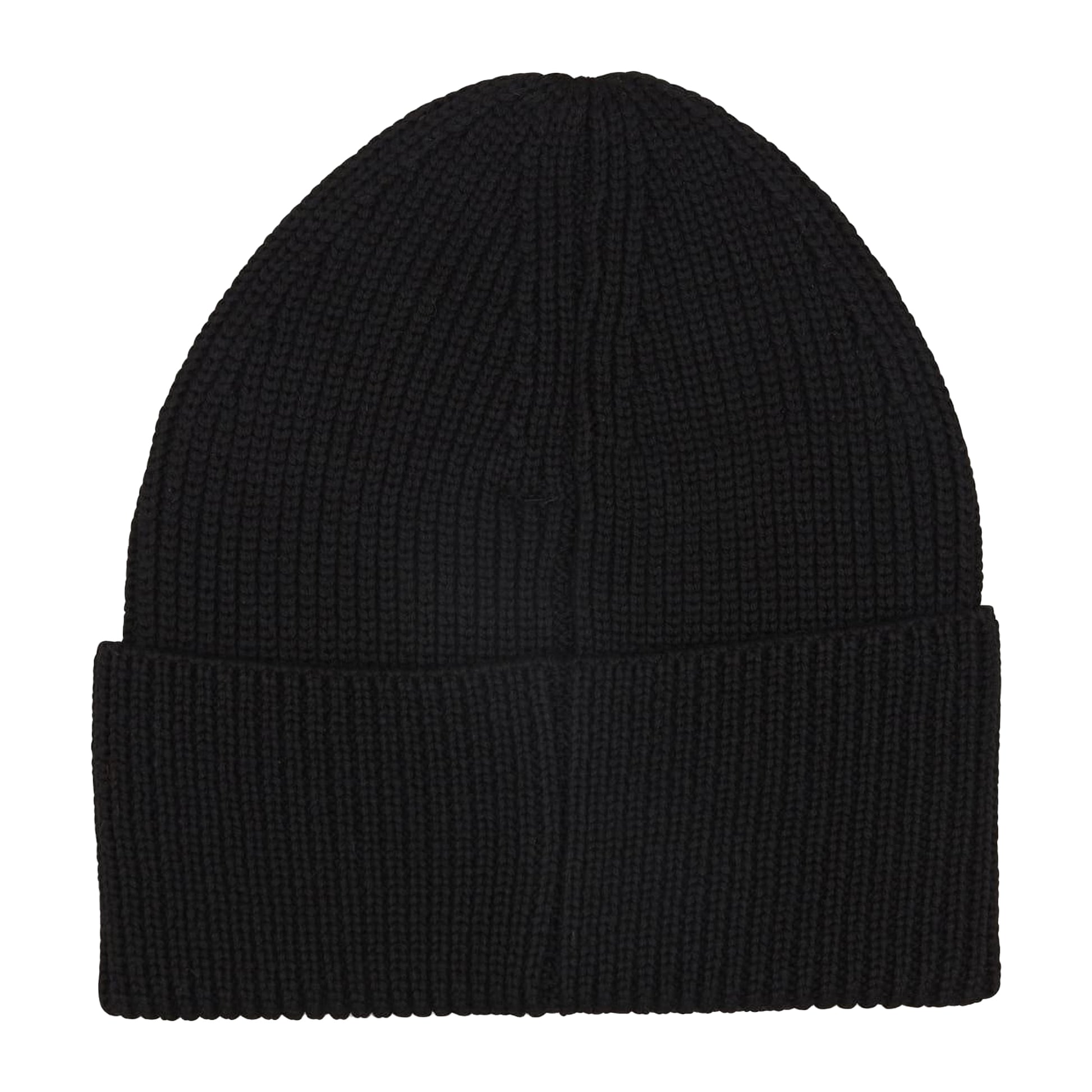 Black - Back - Y-3 Logo Wool Beanie