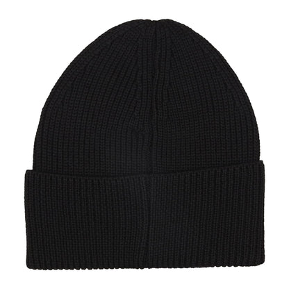 Black - Back - Y-3 Logo Wool Beanie