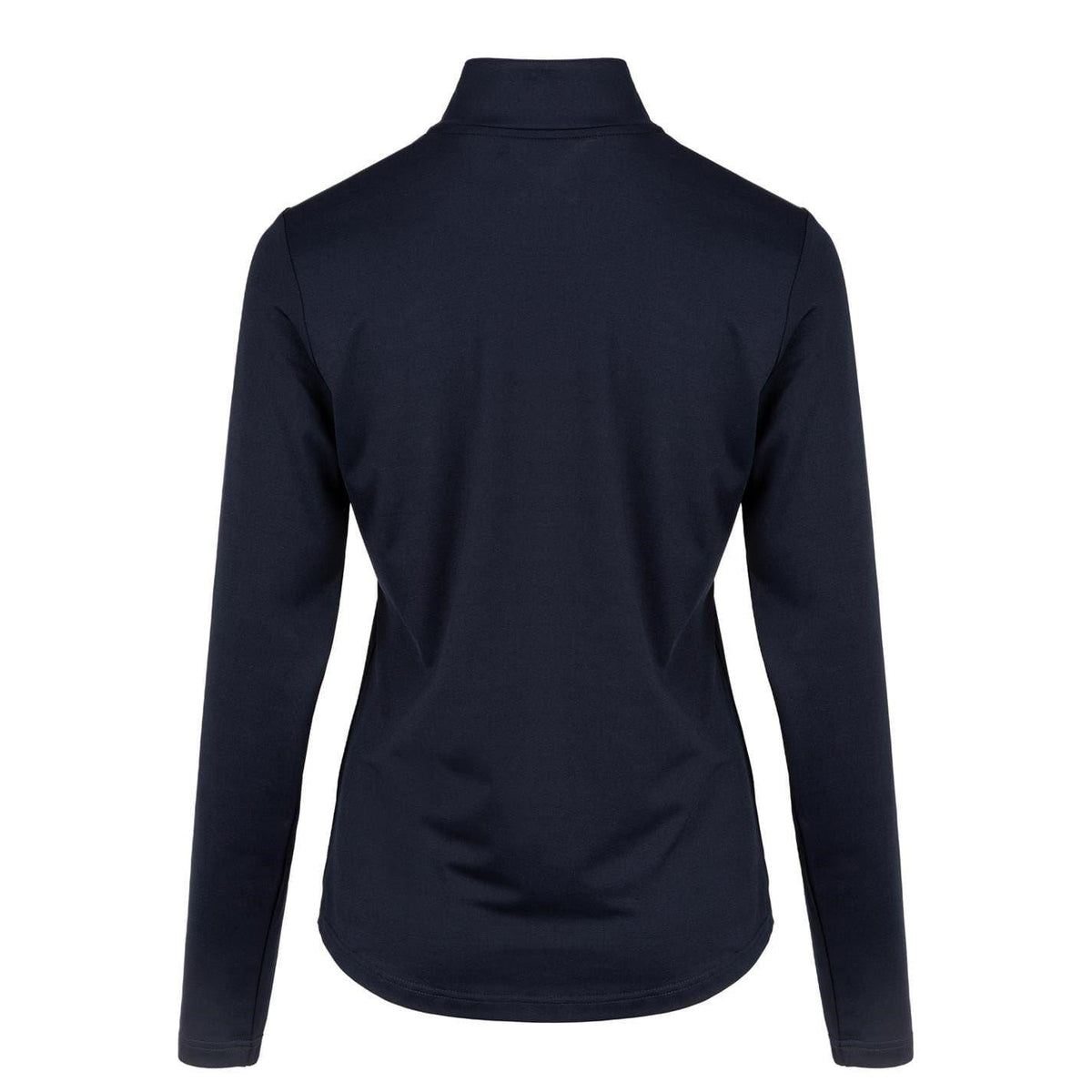 Navy - Back - Slazenger Womens-Ladies Logo Half Zip Top