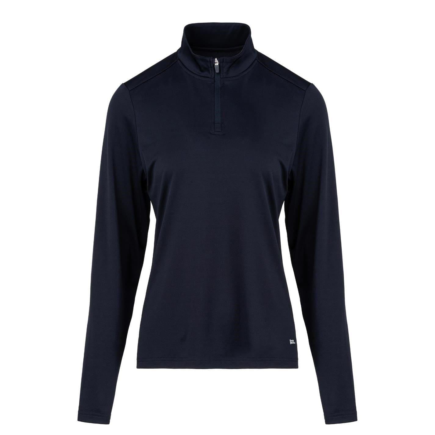 Navy - Front - Slazenger Womens-Ladies Logo Half Zip Top