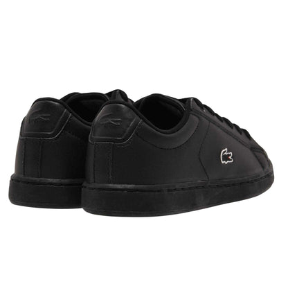 Black - Back - Lacoste Childrens-Kids Carnaby Evo BL Ortholite Flat Trainers
