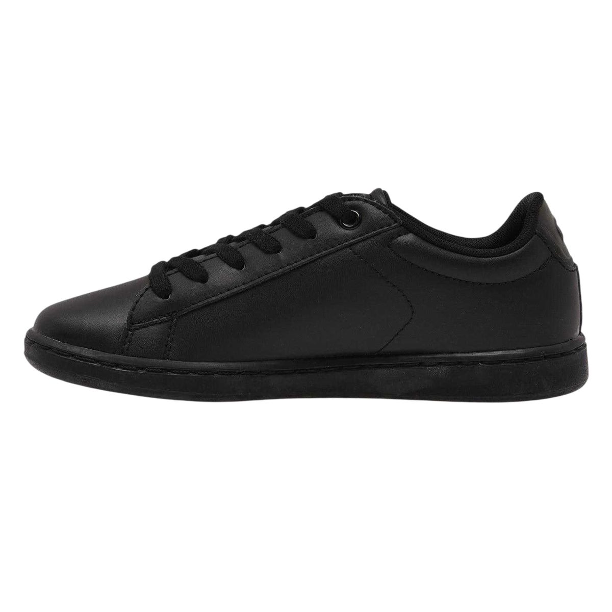 Black - Side - Lacoste Childrens-Kids Carnaby Evo BL Ortholite Flat Trainers
