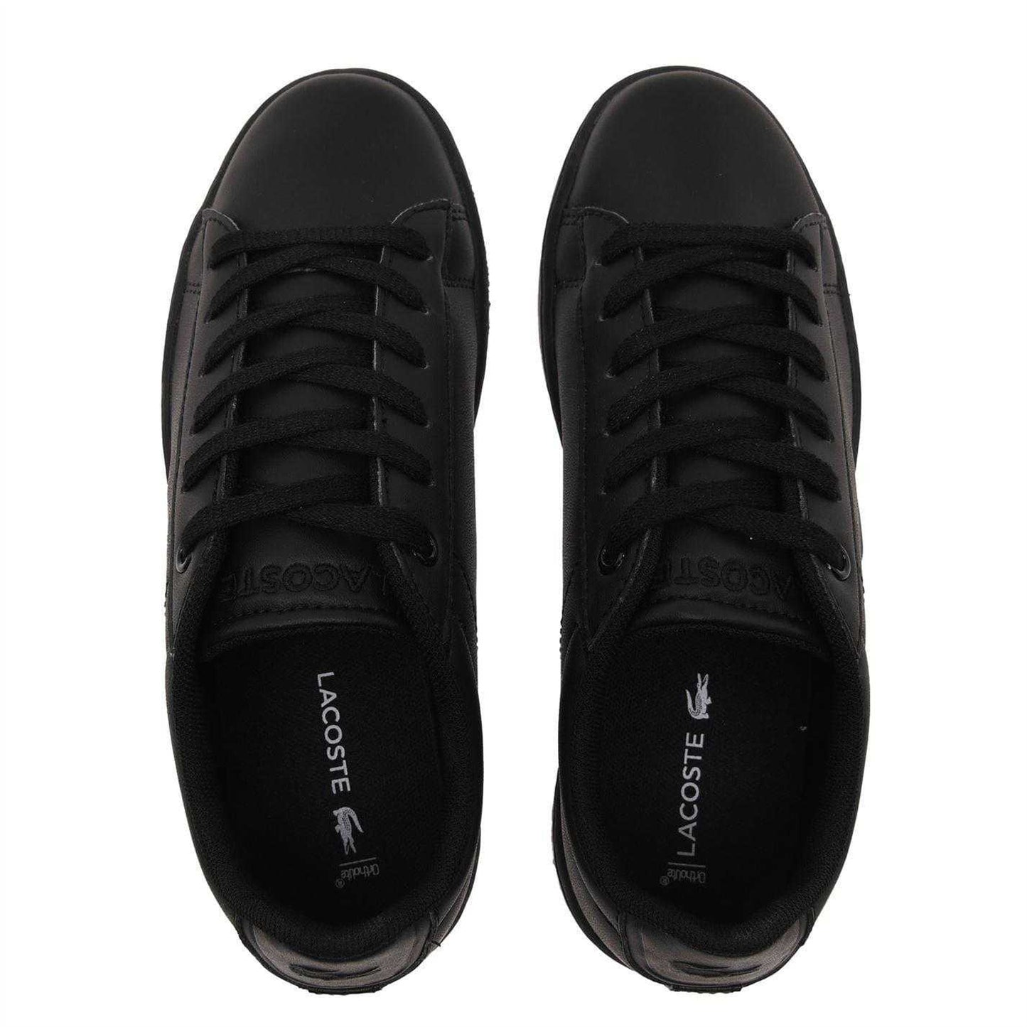 Black - Lifestyle - Lacoste Childrens-Kids Carnaby Evo BL Ortholite Flat Trainers