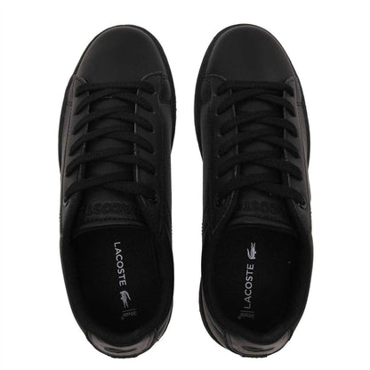 Black - Lifestyle - Lacoste Childrens-Kids Carnaby Evo BL Ortholite Flat Trainers