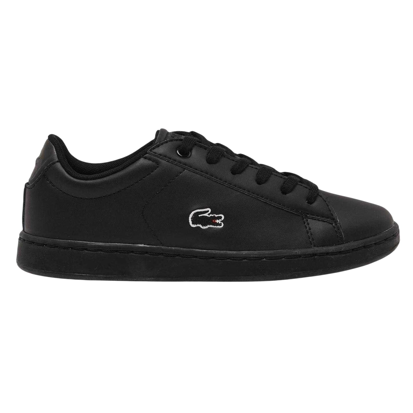 Black - Front - Lacoste Childrens-Kids Carnaby Evo BL Ortholite Flat Trainers