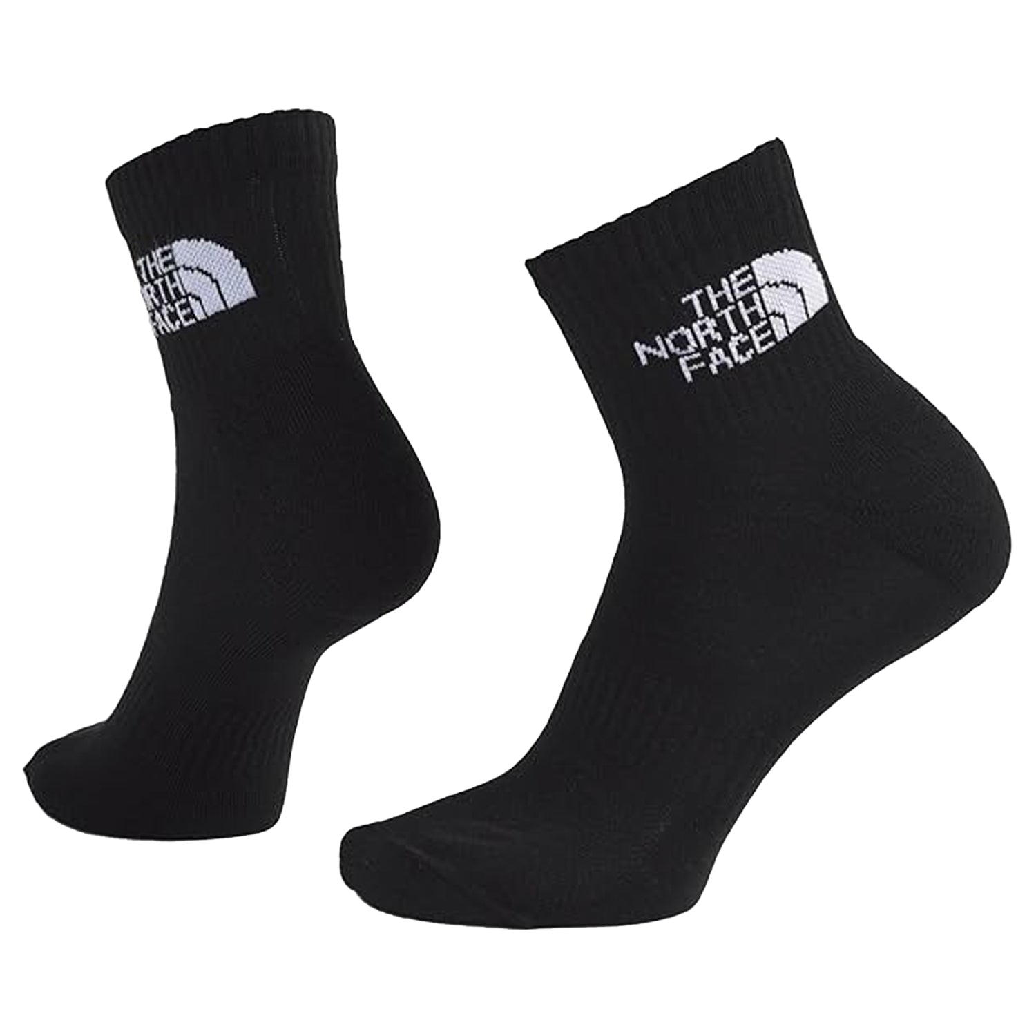 Black - Back - The North Face Unisex Adult Crew Socks (Pack of 3)