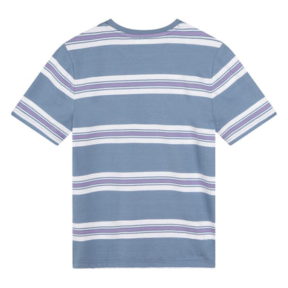 Medium Grey - Back - Boss Childrens-Kids Striped T-Shirt