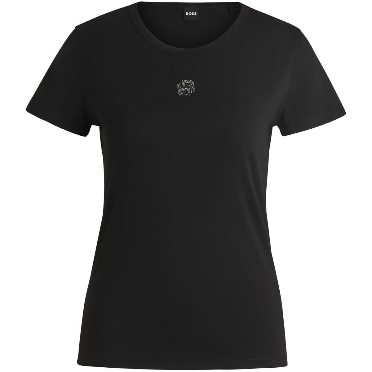 Black - Front - Boss Womens-Ladies Eventsa Logo T-Shirt