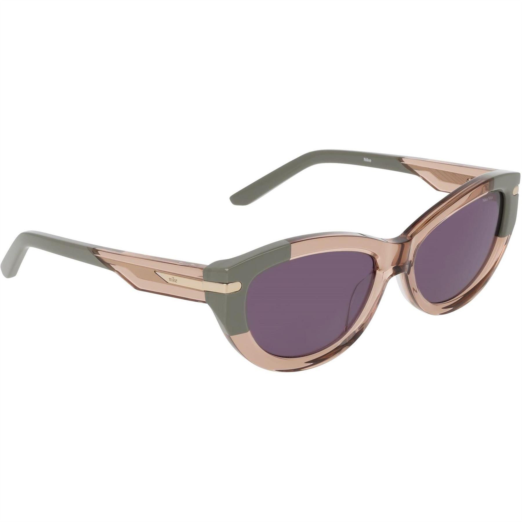 Sand-Green - Pack Shot - Nike Womens-Ladies Crescent Fawn Cat Eye Sunglasses