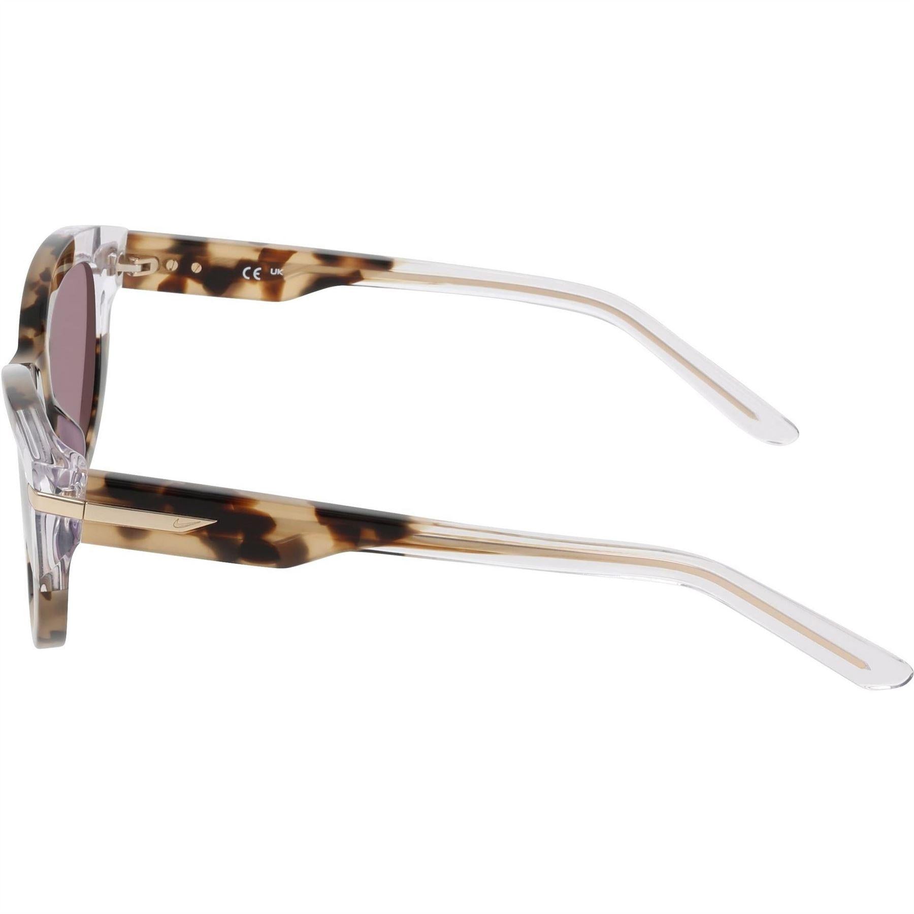 Khaki Green-Violet - Side - Nike Womens-Ladies Crescent Fawn Cat Eye Sunglasses