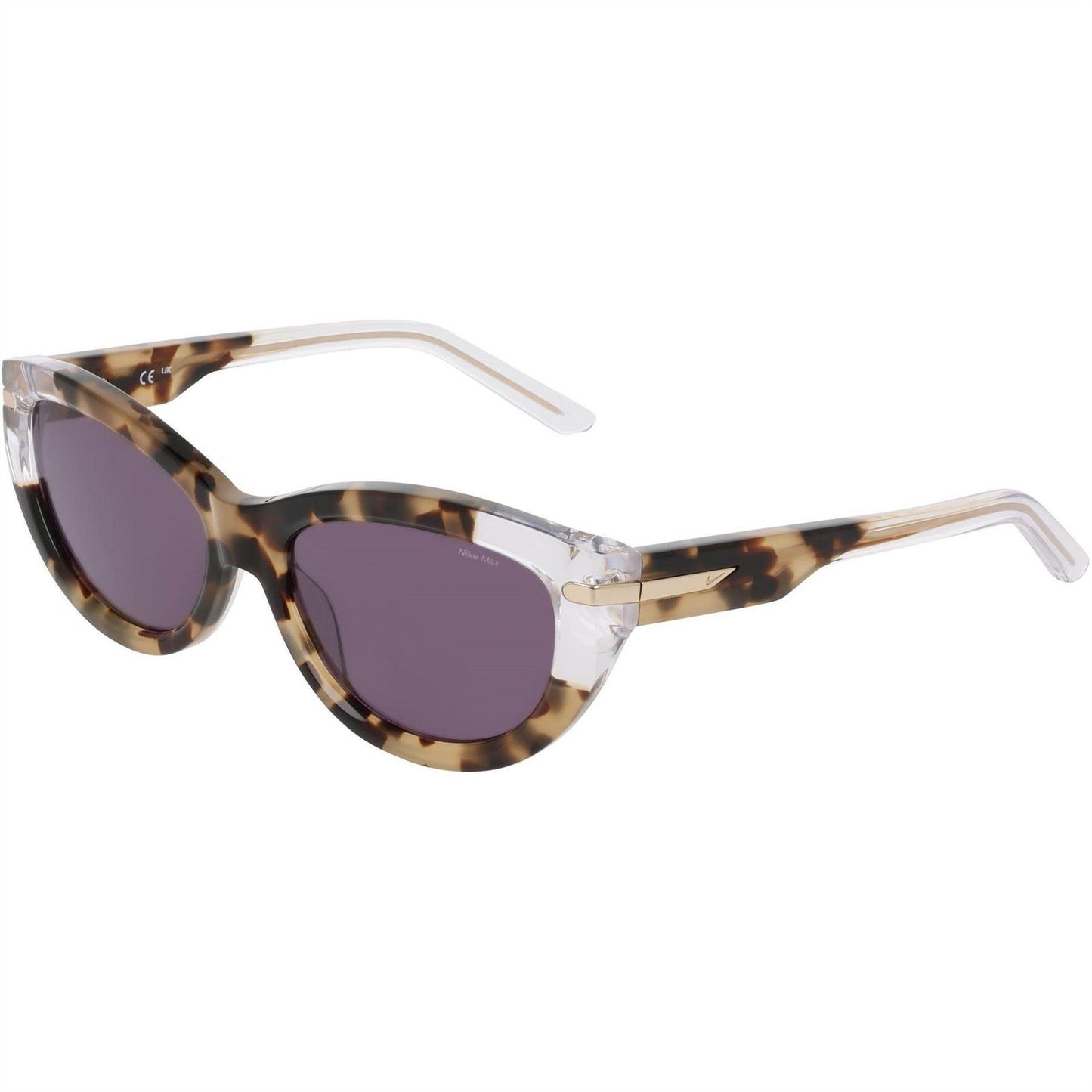 Khaki Green-Violet - Lifestyle - Nike Womens-Ladies Crescent Fawn Cat Eye Sunglasses