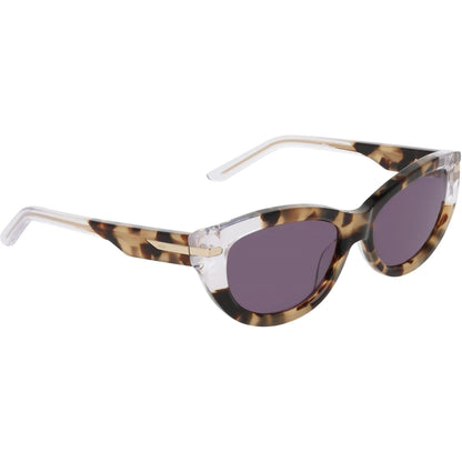 Khaki Green-Violet - Pack Shot - Nike Womens-Ladies Crescent Fawn Cat Eye Sunglasses