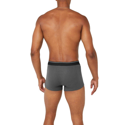 Grey - Back - Boss Mens Logo Boxer Shorts (Pack of 2)