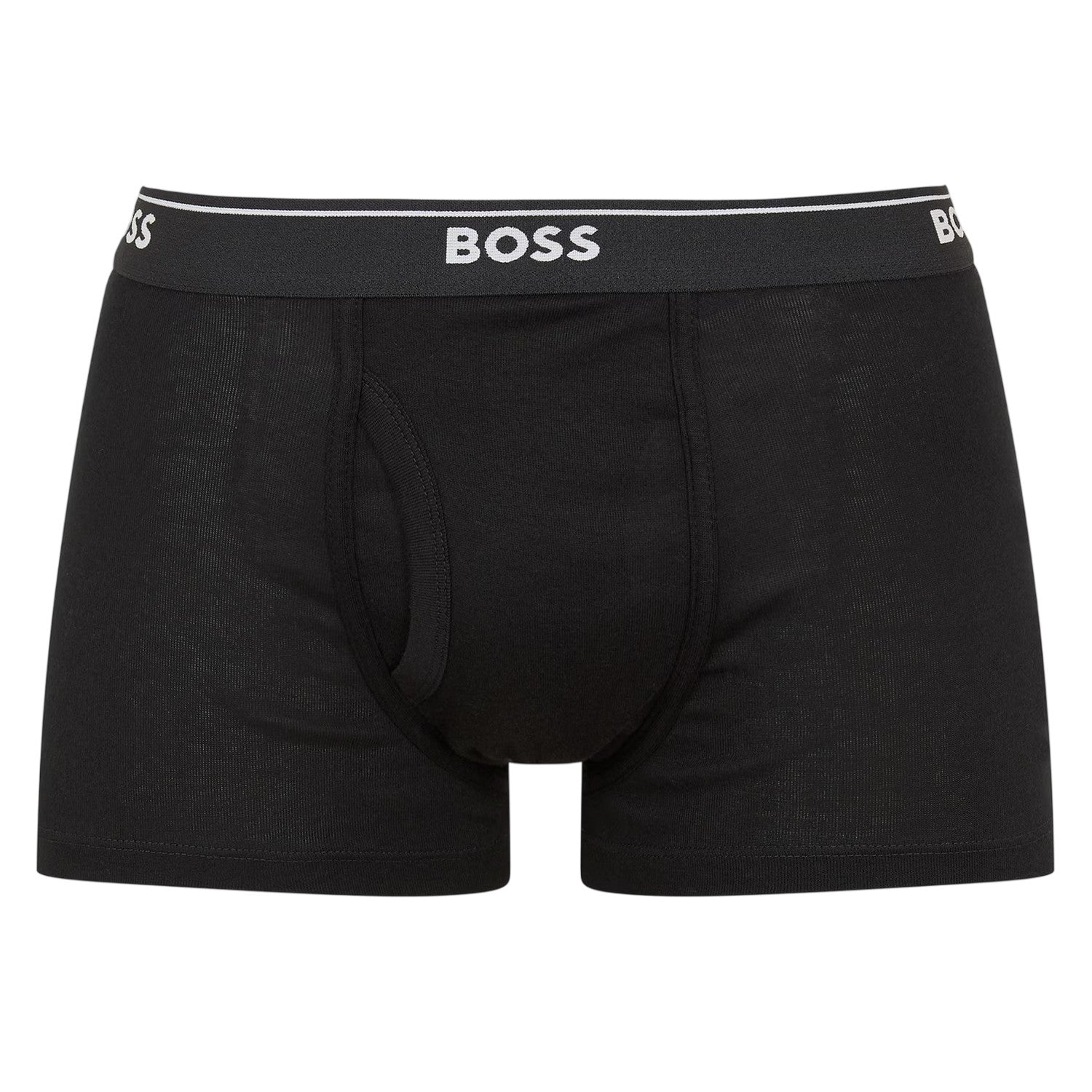 Black - Side - Boss Mens Logo Boxer Shorts (Pack of 2)
