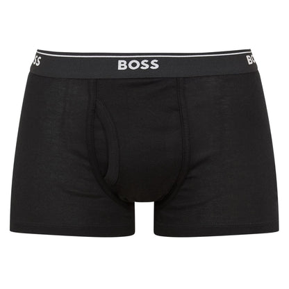 Black - Side - Boss Mens Logo Boxer Shorts (Pack of 2)