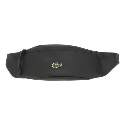 Black - Front - Lacoste Zipped Waist Bag