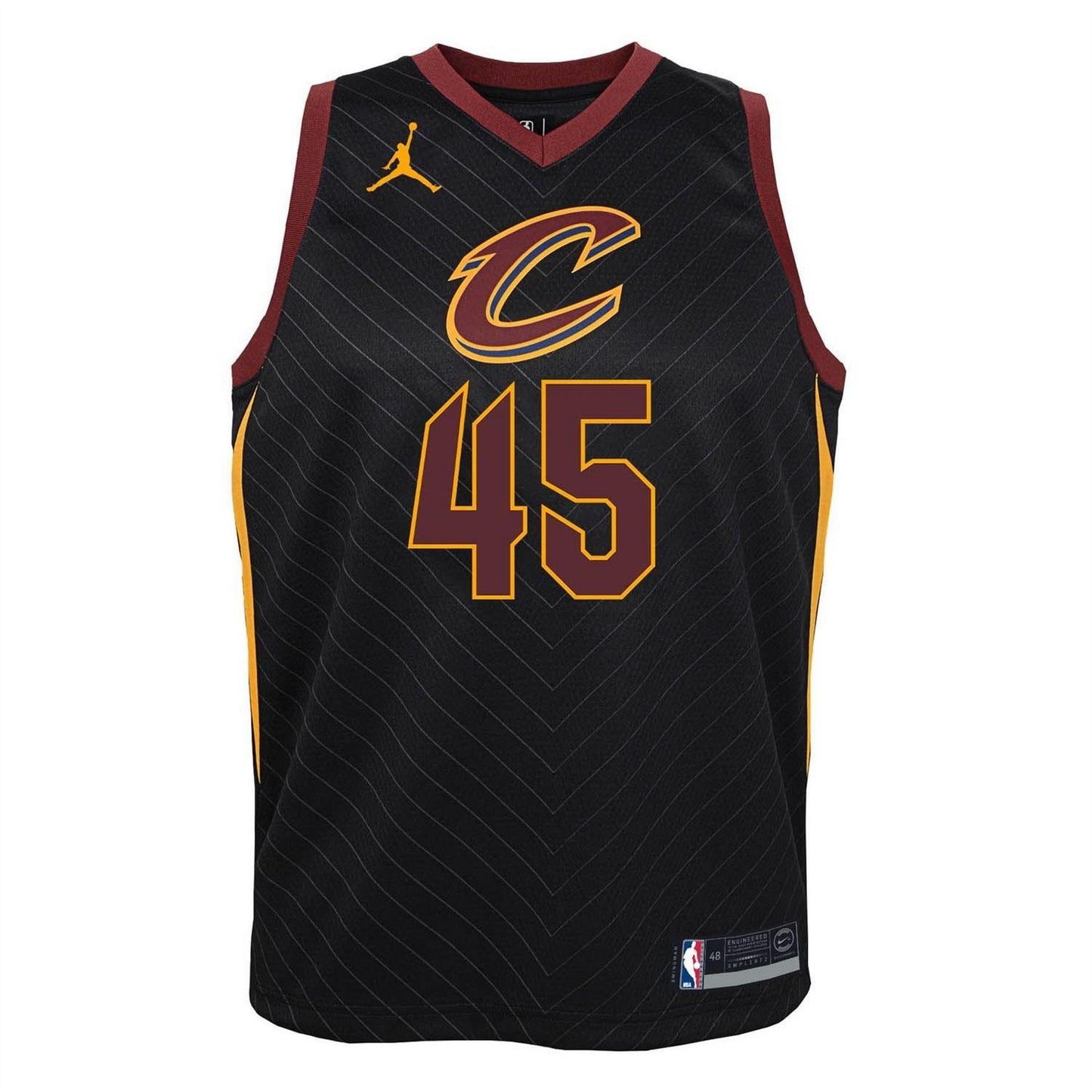 Black - Front - Nike Boys NBA Cleveland Cavaliers Polyester Basketball Jersey