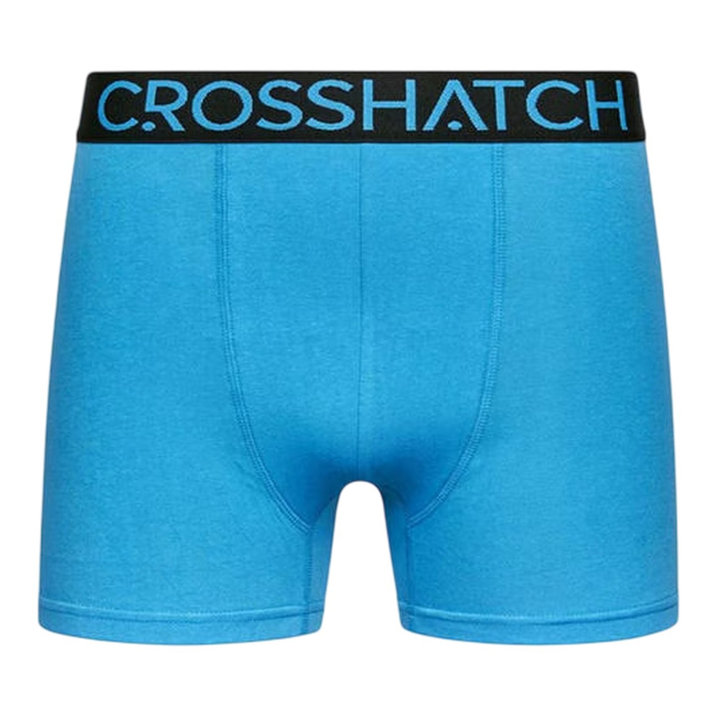 Multicoloured - Back - Crosshatch Mens Highlighter Cotton Blend Boxer Shorts (Pack of 12)