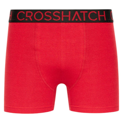 Multicoloured - Side - Crosshatch Mens Highlighter Cotton Blend Boxer Shorts (Pack of 12)