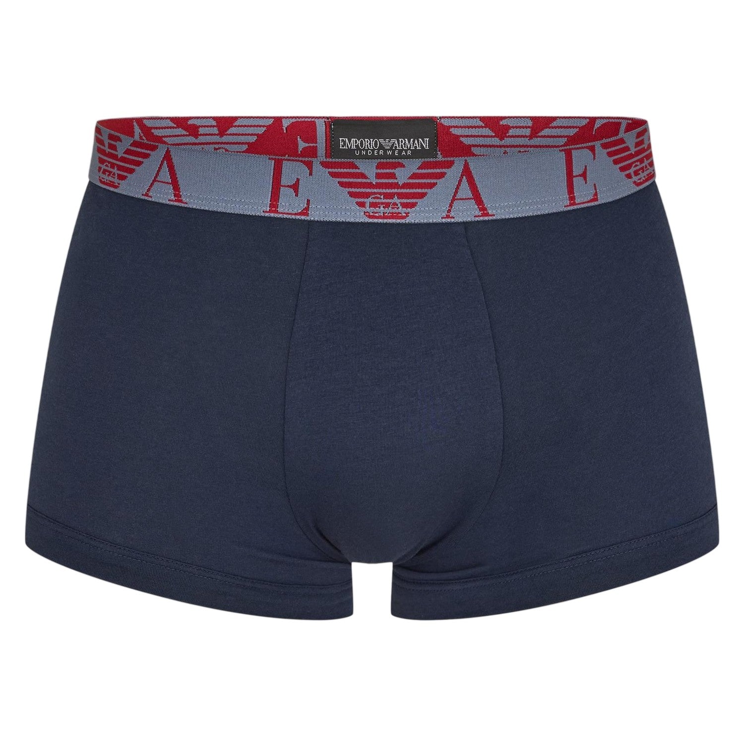 Blue-Red-White - Lifestyle - Emporio Armani Mens Cotton Blend Boxer Shorts (Pack of 3)